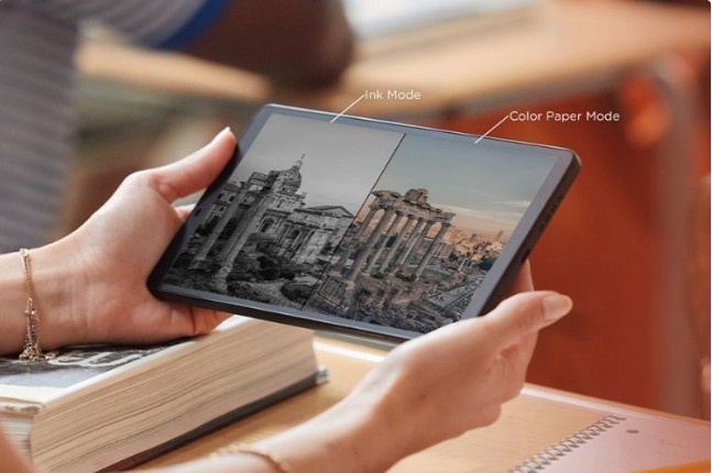 نمایشگر تبلت جدید تی‌سی‌ال که شبیه کاغذ عمل می کند